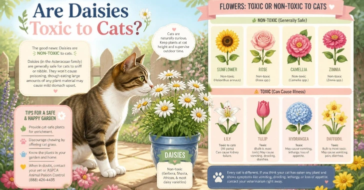 Are Daisies Toxic to Cats?